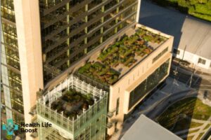 Aerial view of the OHSU Center for Health & Healing Portland